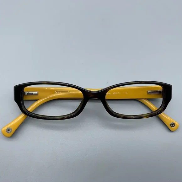 Coach HC6001 Emily Rectangle Frame Dark Tortoise Glasses - Picture 10 of 10